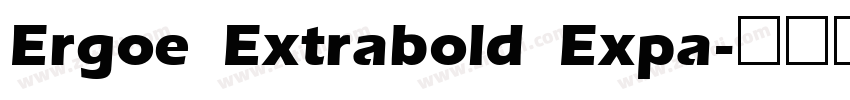 Ergoe Extrabold Expa字体转换